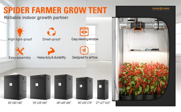 4x2 Grow Tent 丨Indoor Grow Tent 丨Spider Farmer