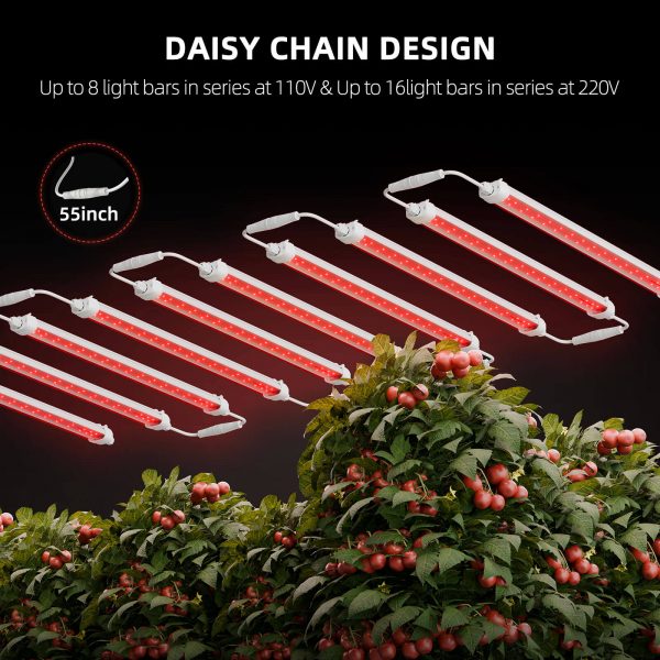 Spider Farmer SF-Glowr80 LED grow light with daisy chain design, allowing multiple lights to be linked together for efficient indoor plant growth.