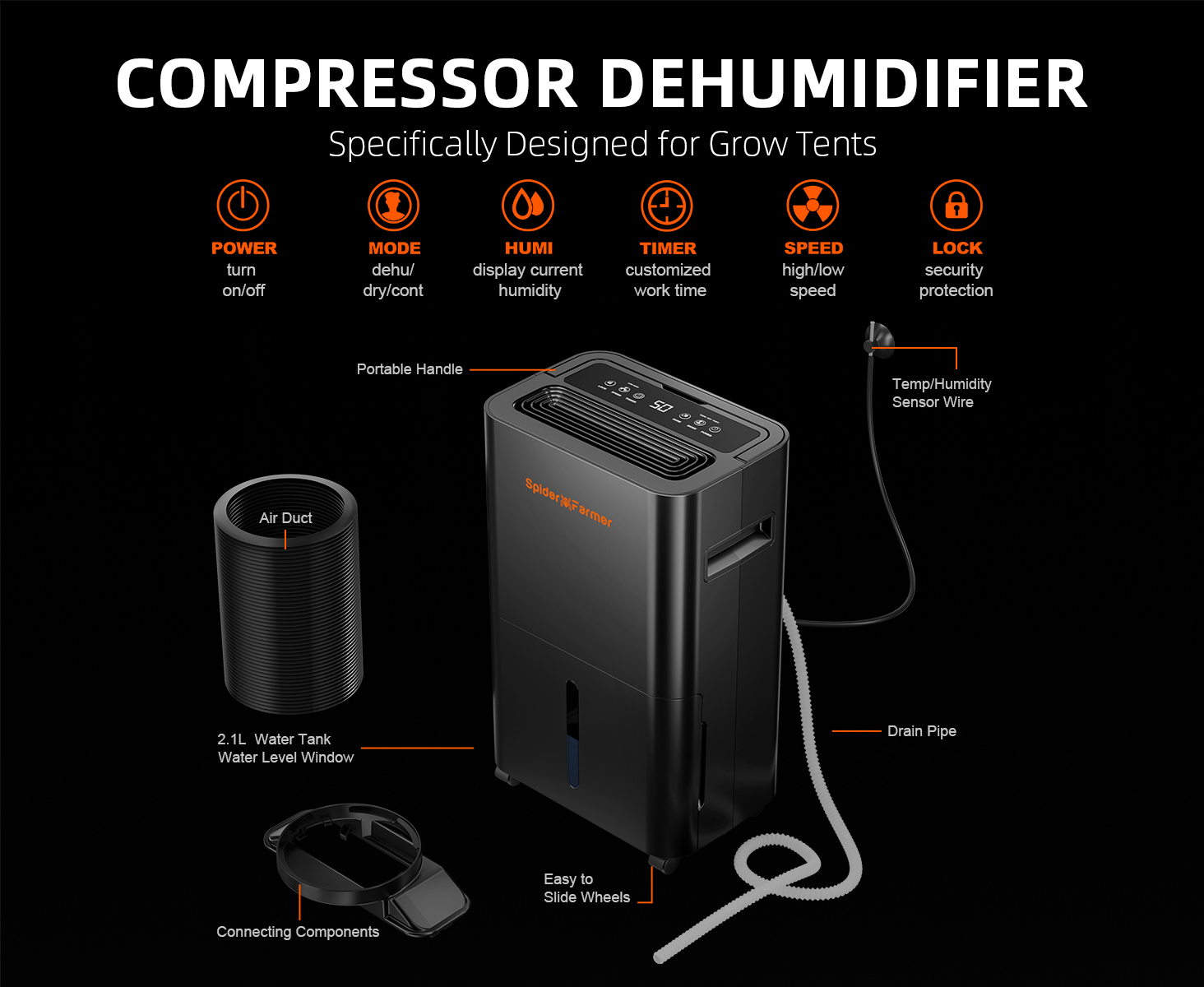 Spider Farmer Dehumidifier